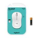 RATON OPTICO LOGITECH M220 SILENT WIRELESS BLANCO