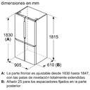 FRI. BOSCH KFN96VPEA 183x91 4P NF INOX