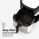 FREIDORA AIRE U.BLUE 6006 NEG/INOX DIGITAL 6L