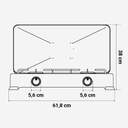 HORNILLO U.BLUE 7008 2F BCO C/TAPA