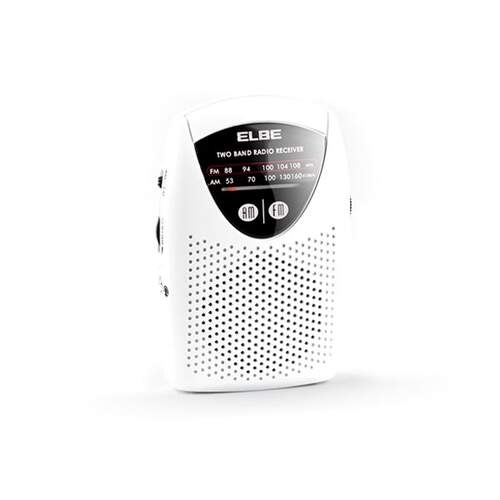 Radio Elbe RF-50 con auriculares Blanco
