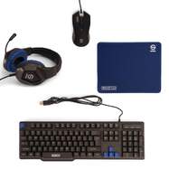 Kit Teclado, Ratón, Auriculares y Alfombrilla Sparco Gaming SPGAMEKITESP