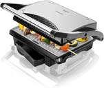 GRILL CECOTEC 03023 INOX 1000W 25,5X29,5C REV.PIED