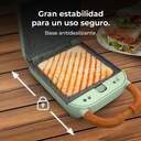 SANDWICH. CECOTEC ROCK%%%#39;NTOAST RETRO ONE GREEN 1305