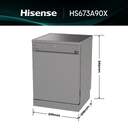 LVJ. HISENSE HS673A90X 16CP 3%%%#170;B 40dBA INOX