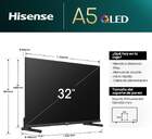 TV HISENSE 32%%%quot; 32A5NQ FHD QLED SMART TV DOLBYATMOS