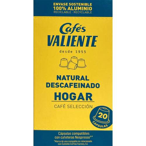Estuche de cafés Valiente Descafeinado
