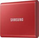 D. DURO SAMSUNG 1TB SERIE T7 MU-PC1T0R/WW SSD ROJO