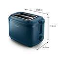 TOST. PHILIPS HD2511/70  2R CORTO 900W AZUL