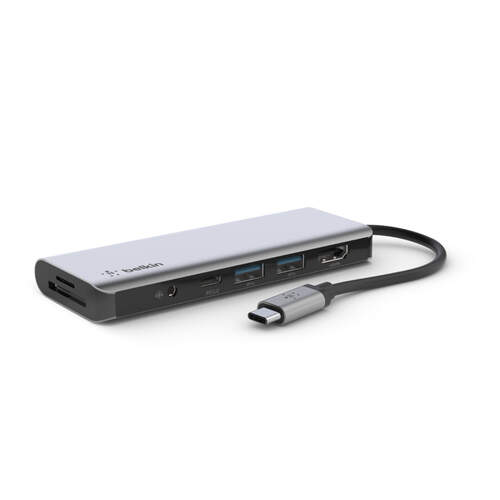 Adaptador multipuerto Hub Belkin AVC009BTSGY USB-C