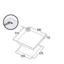 ENCIM. CATA SCI6021BK 3F CRISTALGAS NAT 08068405