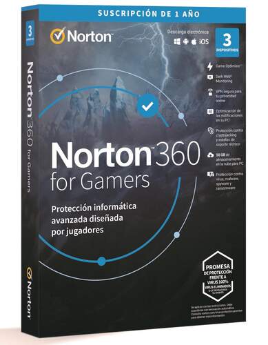 Antivirus Norton 360 Gamers 3 Dispositivos 1 A&ntilde;o