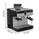 CAFET. KRUPS XP801T10 EXPRESSO MOLINILLO 15B INOX