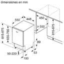 LVJ. BOSCH SPH4EKX17E 45CM 6P 44dBA INT