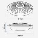 BRASERO U.BLUE NOVA 3009 UCBR9600 900W NEGRO