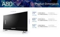 TV SONY 65%%%quot; XR65A80K UHD OLED ANDROID