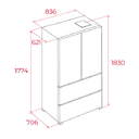 FRI. TEKA RFD75850SS 183x84 FD NF INOX 113430078