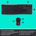 TECLADO RATON LOGITECH MK270 WIRELESS USB