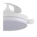 VENTILADOR TECHO CRISTAL NIGHT ECO MINI RETRAC WH