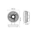 VENTILADOR SOBREMESA CRISTAL MINIFAN NEGRO PORTAT