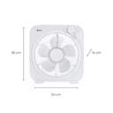 VENTILADOR BOX JATA JVVS3116 45W 3V 34X36CM BLANCO