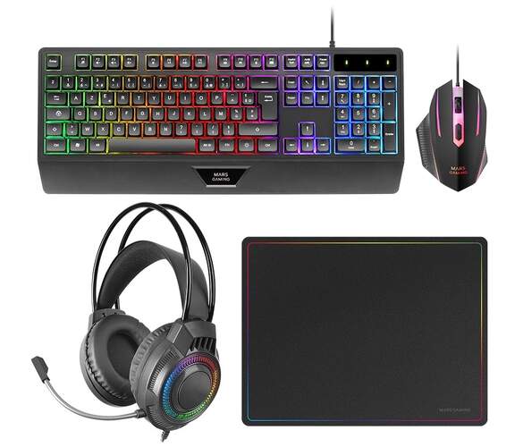 Pack 4en1 Mars Gaming MCP124PRO
