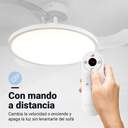 VENTILADOR TECHO U.BLUE DUSTER 7042W RETRAC DC BCO