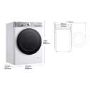 LVD. LG F4WR9513A2W 13K 1400R BCA ATD STEAM  WIFI