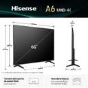 TV HISENSE 65%%%quot; 65A6Q UHD SMART TV DOLBYVISION DTSX