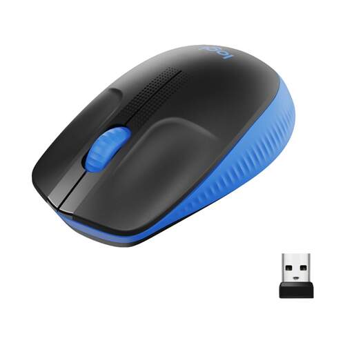 Rat&oacute;n Inal&aacute;mbrico Logitech M190 Azul y negro
