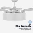 VENTILADOR TECHO U.BLUE JALOQUEWFW 104 DC LED PLE