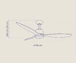 VENTILADOR TECHO ARTICA AVTECH18B BCO 18W 132 CM