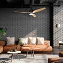 VENTILADOR TECHO UFESA NEPAL NEGRO/HAYA 132CM LED