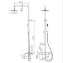 GRIFO IMEX CONJ. DUCHA MM MONZA OC BDM039-OC