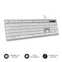 TECLADO SUBBLIM ERGO KEYS FLAT HQ SILVER