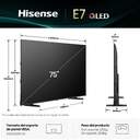 TV HISENSE 75%%%quot; 75E7Q UHD QLED SMART TV DOLBYATMOS