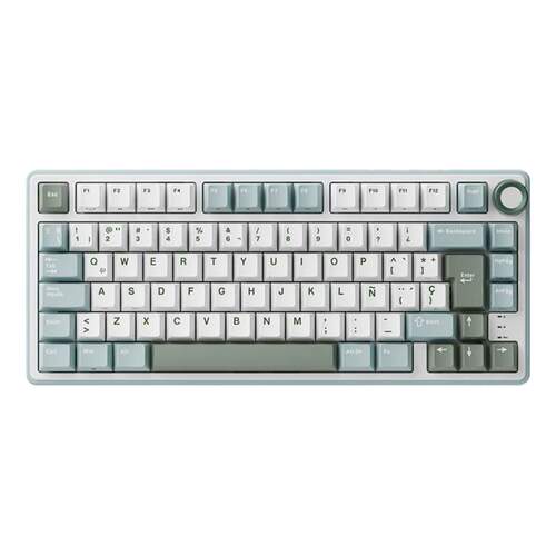 Teclado Royal Kludge RK50 TKL 75% Silver Speed
