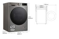 LVD.SEC. LG F4DR7009AGS 9/6K 1400R INOX WIFI