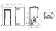 ESTUFA A PELLET RED POD FIRST 12KW WHITE (CANALIZA