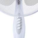 VENTILADOR PIE HAEGER SF16W011A CROSS WIND WHIT