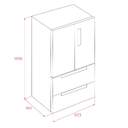 FRI. TEKA RFD77825 190x83x66 FD NF NEGRO DSP