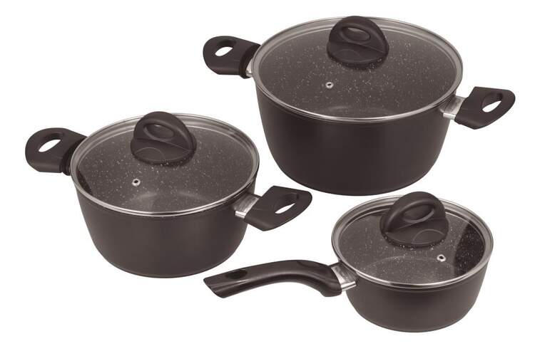 Batería de cocina Jata BC3, set de 3 piezas para inducción