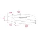 CAMP. TEKA CX63130 INOX 113150012 60CM 311M3/H