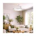 VENTILADOR TECHO CRISTAL PRIUS RETRAC  APP WH