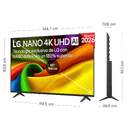 TV LG 65%%%quot; 65NU8E0B3LA UHD NANO A7 WEBOS26 HDR10PRO