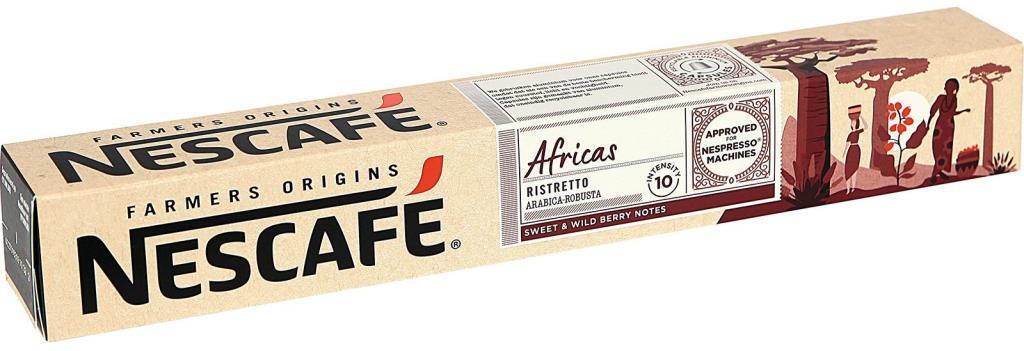 Cápsulas Nescafé Nespresso Africas