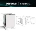 LVJ. HISENSE HV673A65 7P 38dBA DSP 3%%%#170;B INTEGR
