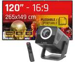PROYECTOR IGGUAL IGG321003 4K ANDROID   LONA 120%%%quot;