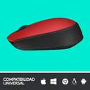 RATON LOGITECH M171 INALAMBRICO 910-004641 ROJO