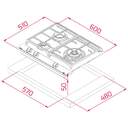 ENCIM. TEKA CRISTAL GAS GZC63310XBN 3F NAT 70022